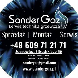 Serwis pieców gazowych Sandergaz, Sosnowiec godziny otwarcia