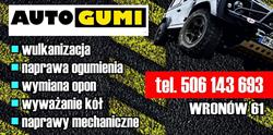 Wulkanizacja AUTO GUMI Wiącek Paweł, Wronów godziny otwarcia