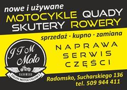 JTM MOTO Sprzedaż i serwis motocykli i rowerów, Radomsko godziny otwarcia