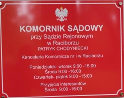 Komornik Racibórz Patryk Chodyniecki - Komornik Sądowy, godziny otwarcia