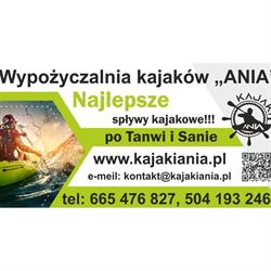 Wypożyczalnia kajaków Ania, Ulanów godziny otwarcia