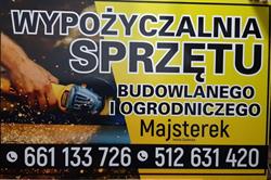 Majsterek - Wypożyczalnia sprzętu budowlanego i ogrodniczego, Gozdowo godziny otwarcia