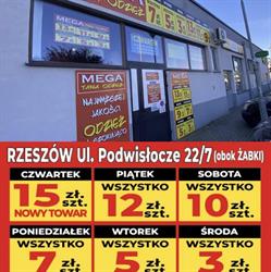 MEGA TANIA odzież, Rzeszów godziny otwarcia