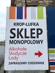 Sklep monopolowy "Krop-Lufka", Poraj godziny otwarcia