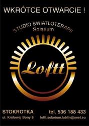 Solarium, Studio Światłoterapii Loftt, Lublin godziny otwarcia