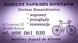 Mobilna Naprawa Rowerów Dariusz Banaszkiewicz, Radom godziny otwarcia