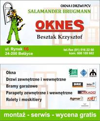 PHU OKNES Krzysztof Besztak, Bełżyce godziny otwarcia
