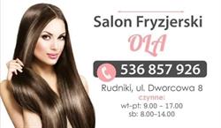 Salon fryzjerski "Ola", Rudniki godziny otwarcia