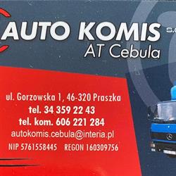 Auto-Komis Cebula, Praszka godziny otwarcia