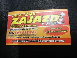 Zajazd & Motel u Krzyśków, Goleniowy godziny otwarcia