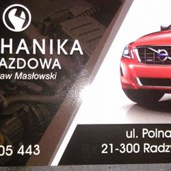 Mechanika Pojazdowa Jarosław Masłowski, Radzyń Podlaski godziny otwarcia