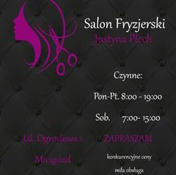 Salon Fryzjerski Justyna Plech, Micigózd godziny otwarcia