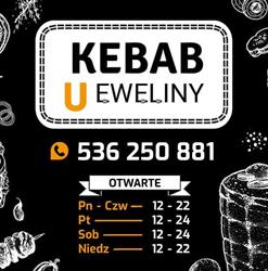 Kebab u Eweliny, Piaski godziny otwarcia