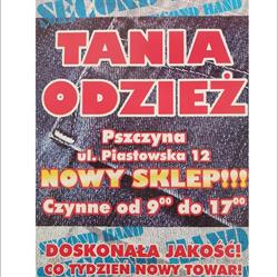 Tania Odzież, Pszczyna godziny otwarcia