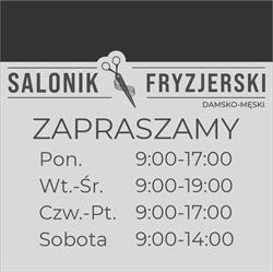 Salonik fryzjerski Kluczbork, godziny otwarcia