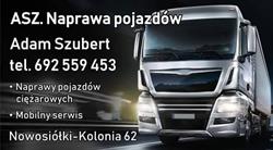 ASZ. NAPRAWA Pojazdów Adam Szubert, Nowosiółki-Kolonia godziny otwarcia