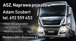 ASZ. NAPRAWA Pojazdów Adam Szubert, Nowosiółki-Kolonia godziny otwarcia