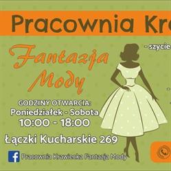 Pracownia Krawiecka Fantazja Mody, Łączki Kucharskie godziny otwarcia