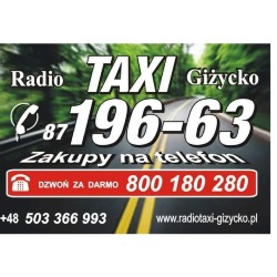 Radio Taxi Giżycko, godziny otwarcia