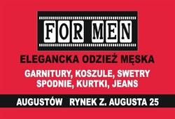 For Men Moda Męska Garnitury Jeans Augustów, godziny otwarcia