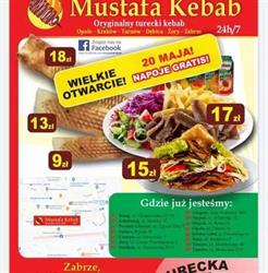 Mustafa Kebab, Zabrze godziny otwarcia