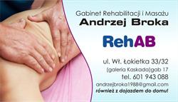 RehAB Gabinet Rehabilitacji i Masażu Andrzej Broka, Gorzów Wielkopolski godziny otwarcia