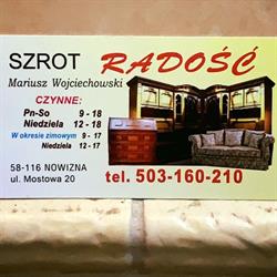 Szrot Radość, Mościsko godziny otwarcia