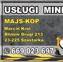 MAJS-KOP Marcin Król Usługi Minikoparką, Nowy Kaczyniec godziny otwarcia