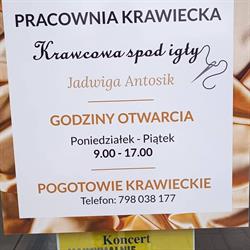 Krawcowa Spod Igły, Płock godziny otwarcia