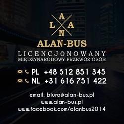 ALAN BUS przewóz osób Polska Niemcy Holandia, Ostrzeszów godziny otwarcia
