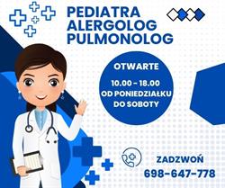 Grażyna Stompor-Cegiełka Pediatra Alergolog Pulmonolog, Wójtowo godziny otwarcia