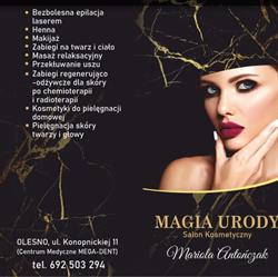 Salon kosmetyczny Magia Urody, Olesno godziny otwarcia