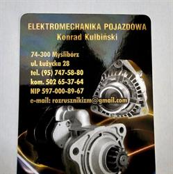 Kulbiński Konrad K. Elektromechanika pojazdowa. Rozruszniki, Alternatory, Myślibórz godziny otwarcia