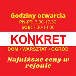 PPHU Konkret - materiały budowlane, Węgrów godziny otwarcia