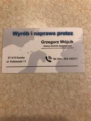 Grzegorz Wójcik Wyrób i Naprawa Protez Protetyka Protetyk Stomatologiczny, Kunów godziny otwarcia