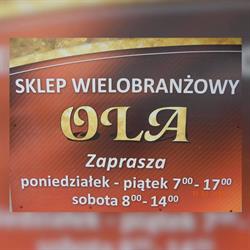 Sklep Wielobranżowy "OLA", Sośno godziny otwarcia