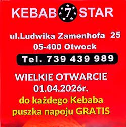 Kebab 7 star & grill, Otwock godziny otwarcia