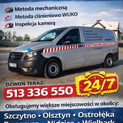 Udrażnianie kanalizacji 24h, HydroDep, Wielbark godziny otwarcia